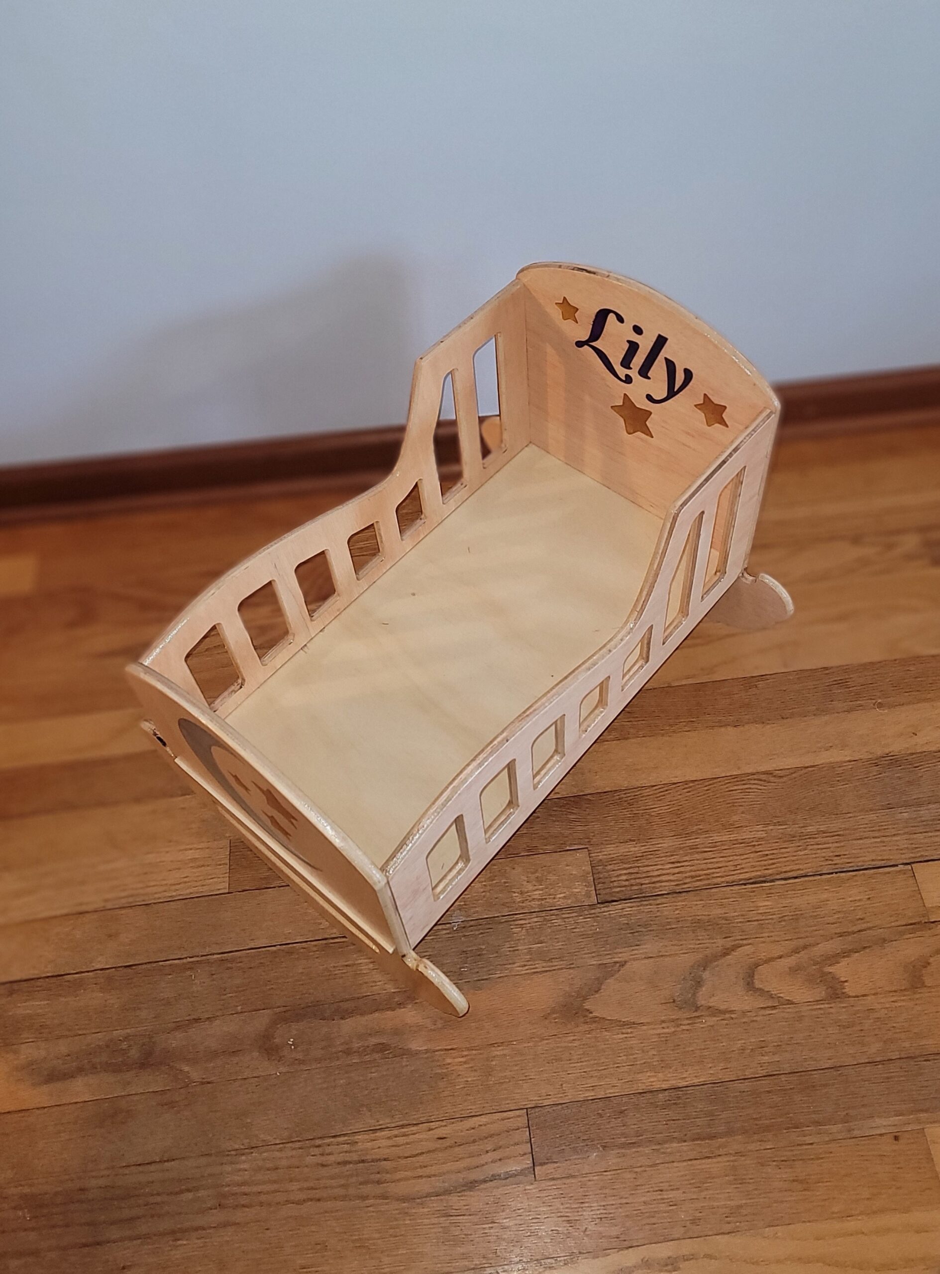 Customized Wooden Doll Cradle